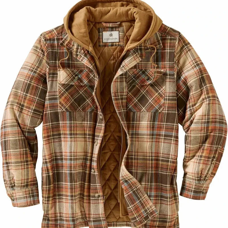 Legendary Whitetails Maplewood Men's Hooded Flannel Shirt Jacket