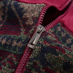 Men's Ethnic-Pattern Fleece-Lined Knit Coat