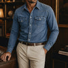 Relaxed Denim Overshirt – Vintage-Inspired Everyday Layer
