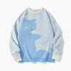 Baggy Cat Graphic Knit Sweater