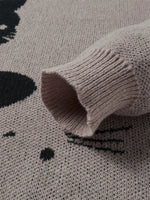 Baggy Cat Graphic Knit Sweater