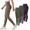 3-Piece High-Waisted Tummy Control Leggings Set