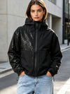 Water Reactive Cheetah Rain Jacket