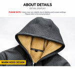 Men's Contrast-Lined Full-Zip Hooded Jacket
