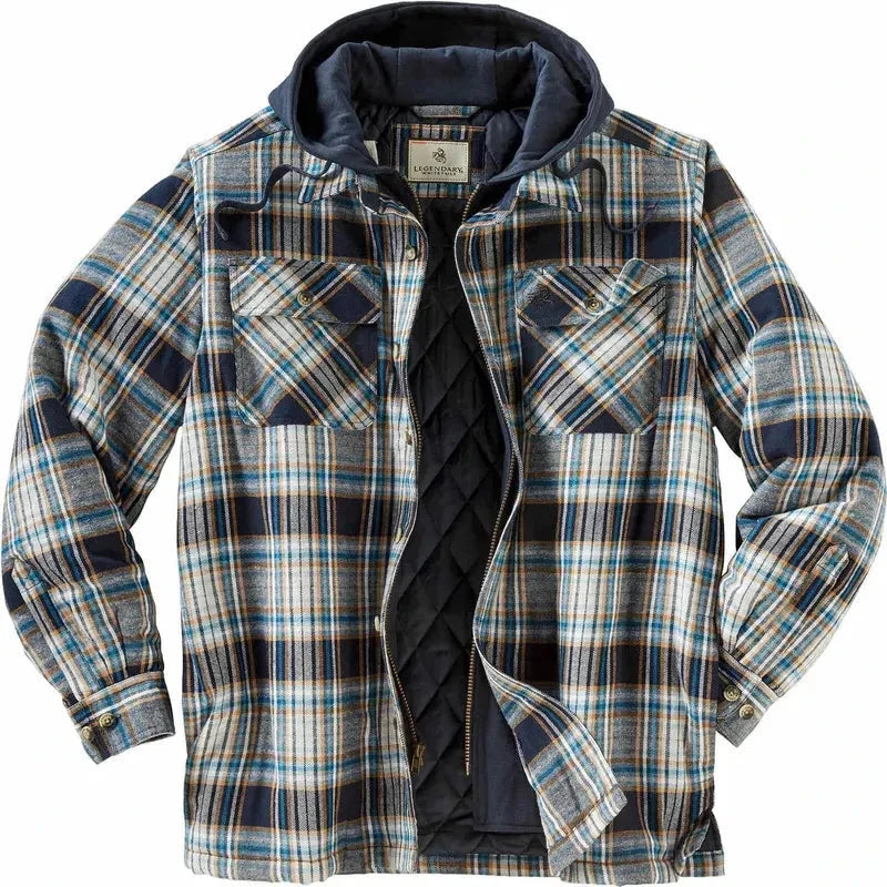Legendary Whitetails Maplewood Men's Hooded Flannel Shirt Jacket