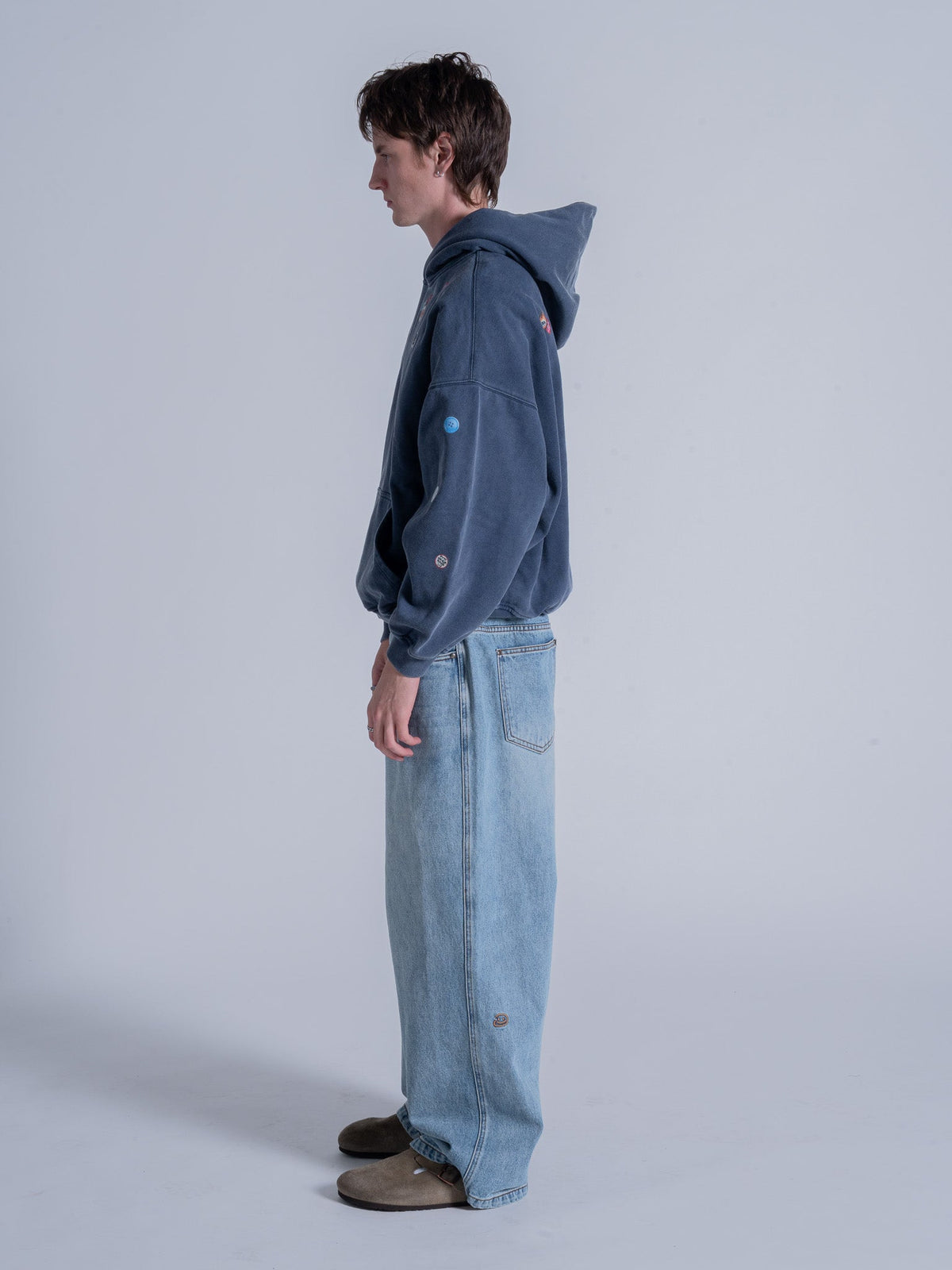 PIN HOODIE - VINTAGE NAVY