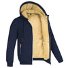 Men's Contrast-Lined Full-Zip Hooded Jacket