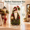 Christmas Porch Decor – Evergreen Gnome & Whimsical Elf Tree