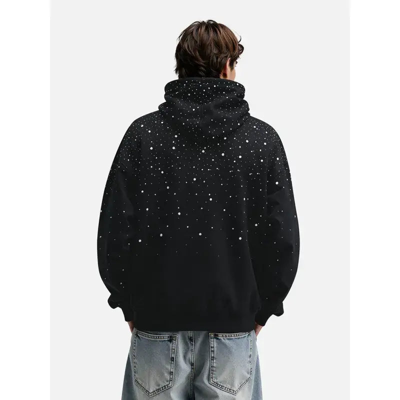 Aelfric Eden Rhinestone Pullover Hoodie Black