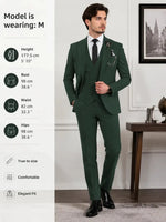 YND Men’s 3-Piece Slim Fit Formal Suit Set