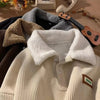 Corduroy Polo Collar Jacket – Vintage Casual Outerwear