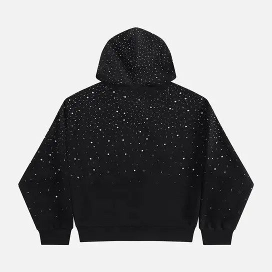 Aelfric Eden Rhinestone Pullover Hoodie Black