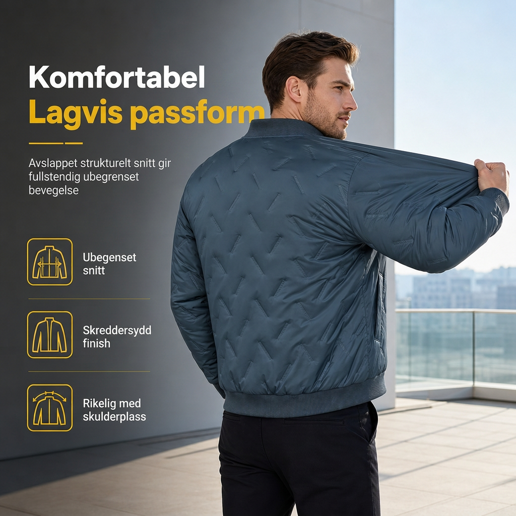 Men's Fleece-Lined Padded Winter Jacket