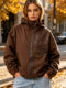Water Reactive Cheetah Rain Jacket - 蓝色